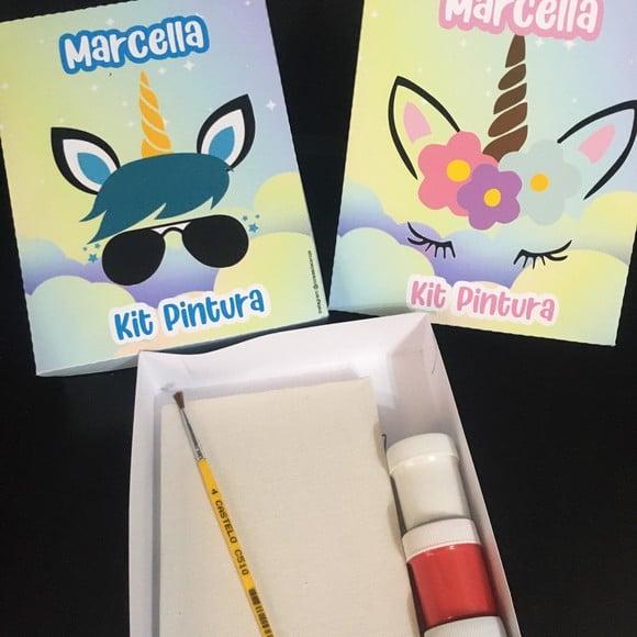 Kit Pintura na Caixa Unicórnio