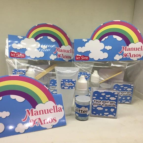 Kit Slime Arco Iris Embalagens Personalizadas
