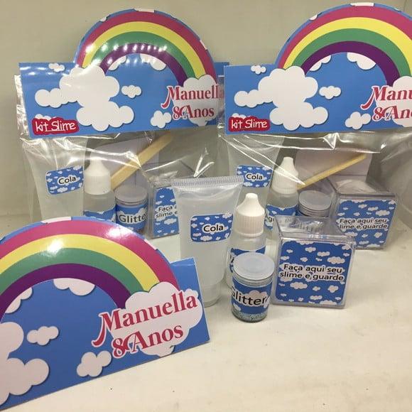 Kit Slime Arco Iris Embalagens Personalizadas