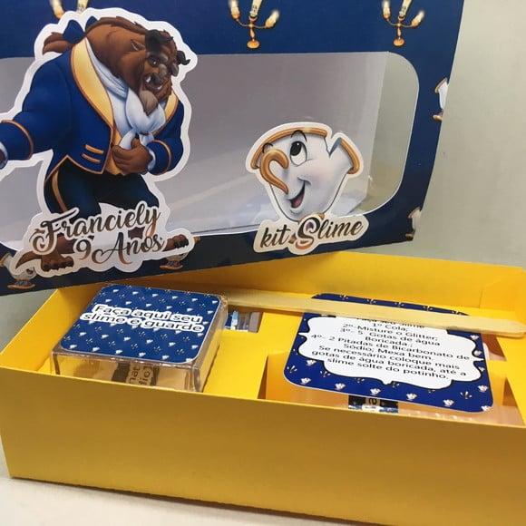 Kit Slime Bela e a Fera Embalagens Personalizadas