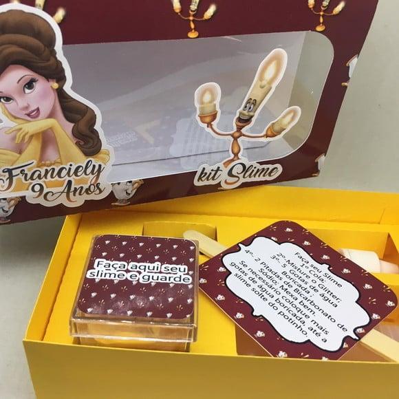 Kit Slime Bela e a Fera Embalagens Personalizadas