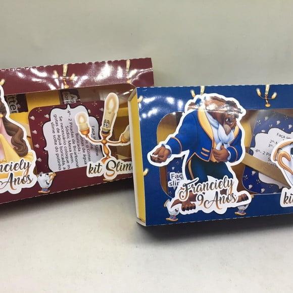 Kit Slime Bela e a Fera Embalagens Personalizadas