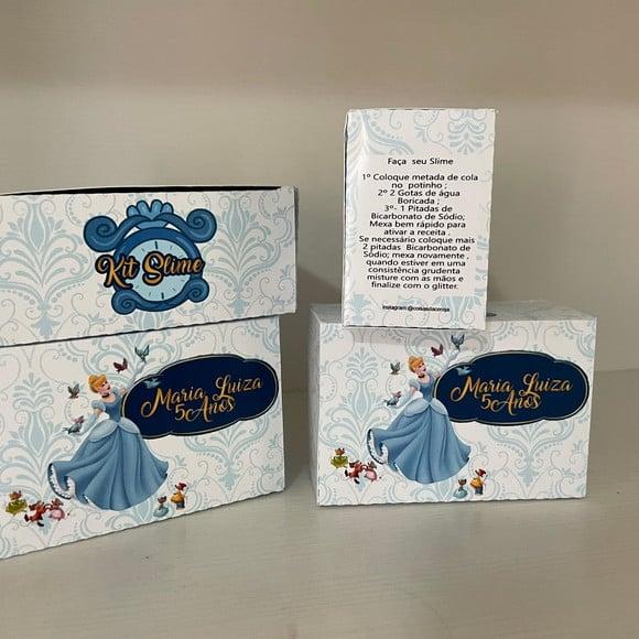 Kit Slime Caixa Cinderela Embalagens Personalizadas