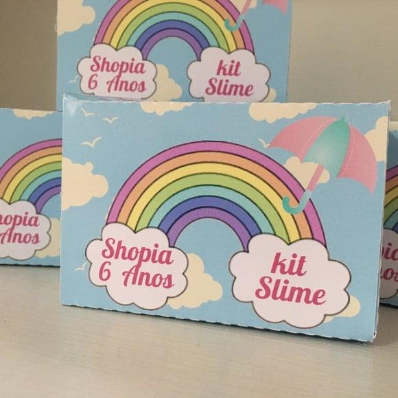 Kit Slime Caixa Chuva de Amor Embalagens Personalizada