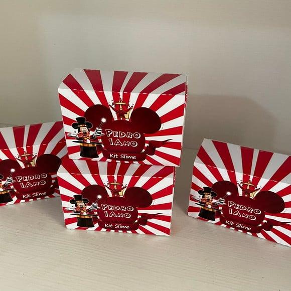 Kit Slime Caixa Circo do Mickey Embalagens Personalizadas