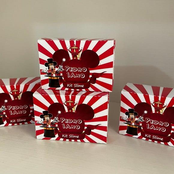 Kit Slime Caixa Circo do Mickey Embalagens Personalizadas