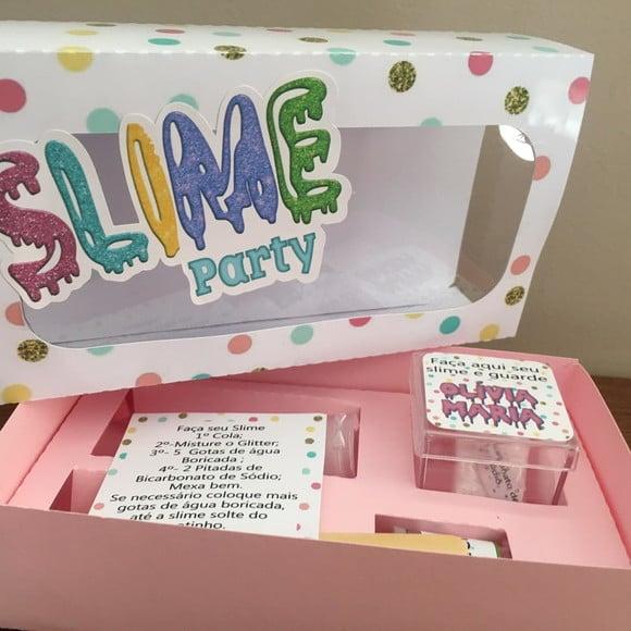 Kit Slime Caixa Embalagens Personalizadas