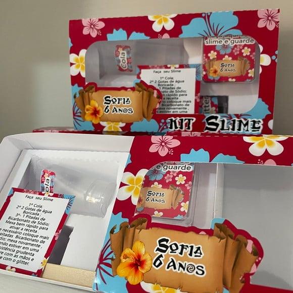 Kit Slime Caixa Havaiano Embalagens Personalizadas