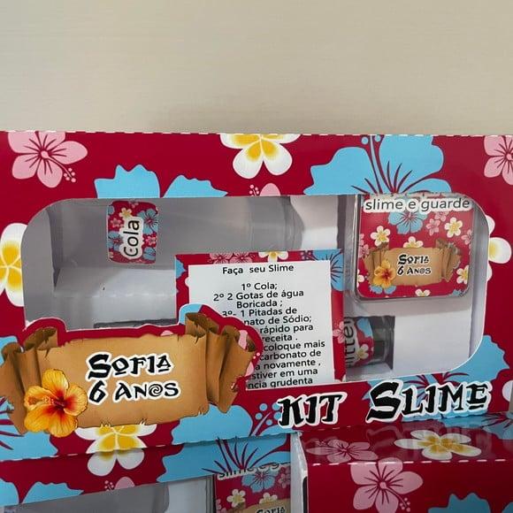 Kit Slime Caixa Havaiano Embalagens Personalizadas