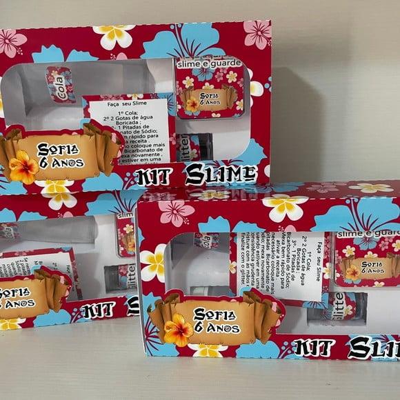 Kit Slime Caixa Havaiano Embalagens Personalizadas