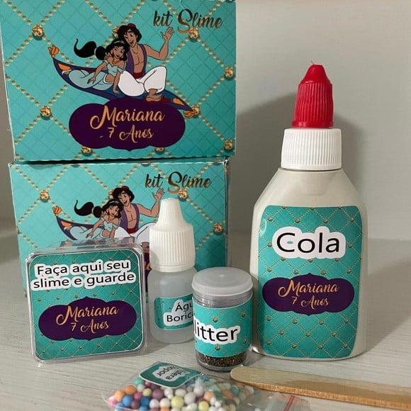Kit Slime Caixa Jasmine Aladim Embalagens Personalizadas