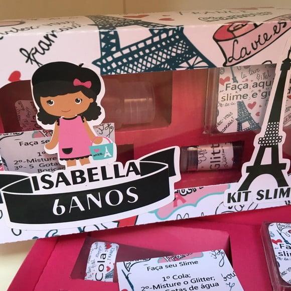 Kit Slime Caixa Paris Embalagens Personalizadas