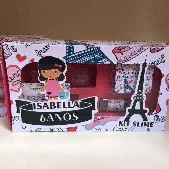 Kit Slime Caixa Paris Embalagens Personalizadas