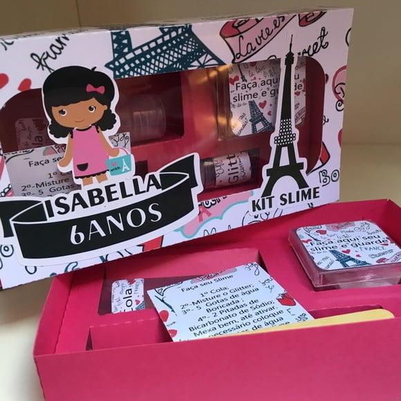 Kit Slime Caixa Paris Embalagens Personalizadas