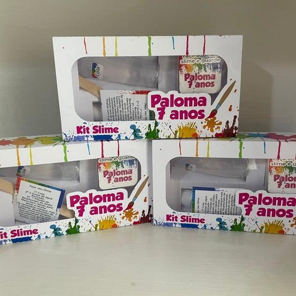Kit Slime Caixa Pintando o 7 Embalagens Personalizadas