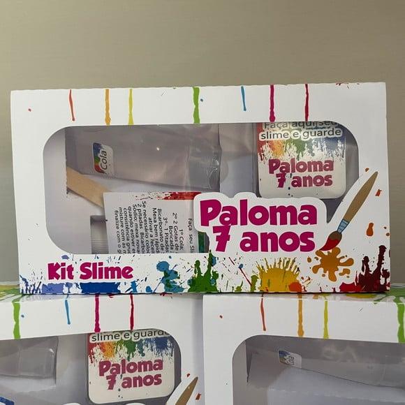 Kit Slime Caixa Pintando o 7 Embalagens Personalizadas