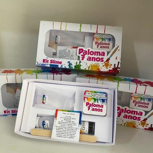 Kit Slime Caixa Pintando o 7 Embalagens Personalizadas