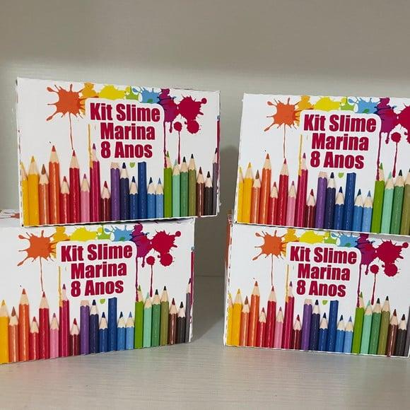 Kit Slime Caixa Pintando o Sete Embalagens Personalizadas