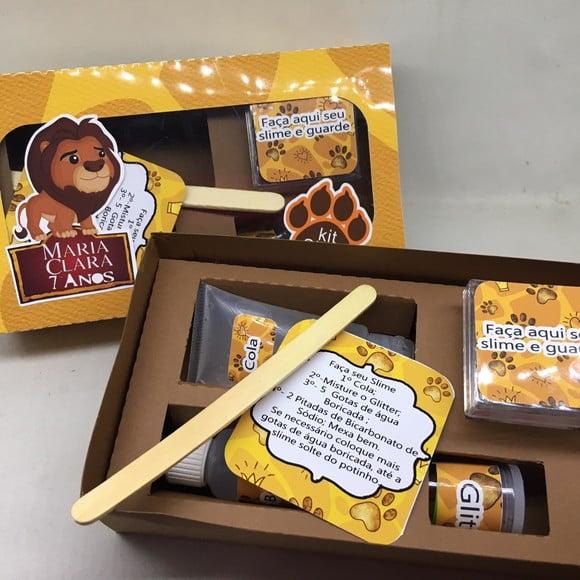 Kit Slime Caixa Rei Leão Embalagens Personalizadas