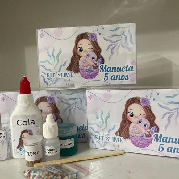 Kit Slime Caixa Sereia Embalagens Personalizadas
