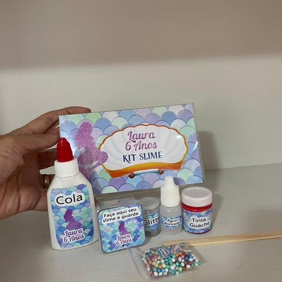 Kit Slime Caixa Sereia Embalagens Personalizadas