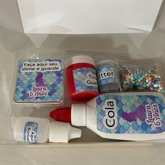 Kit Slime Caixa Sereia Embalagens Personalizadas
