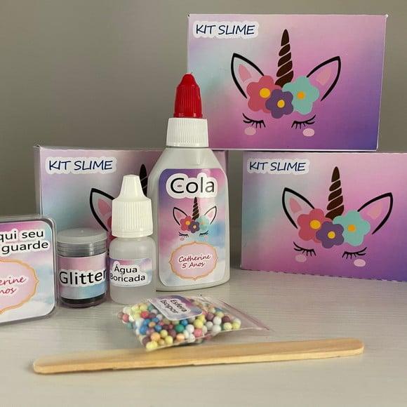 Kit Slime Caixa Unicórnio Embalagens Personalizada