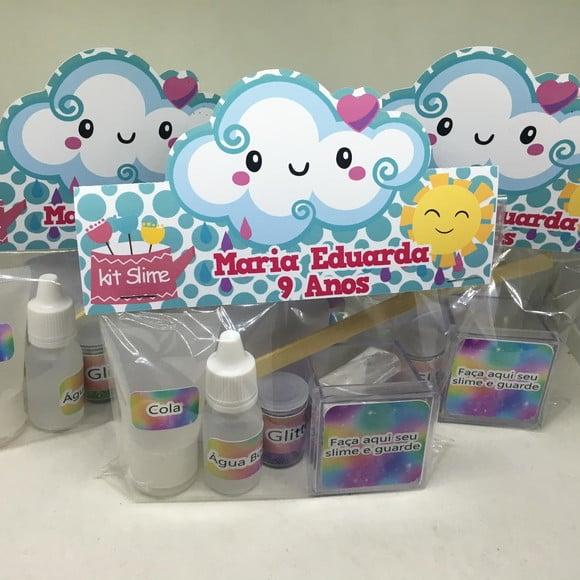 Kit Slime Chuva de Amor Embalagens Personalizadas