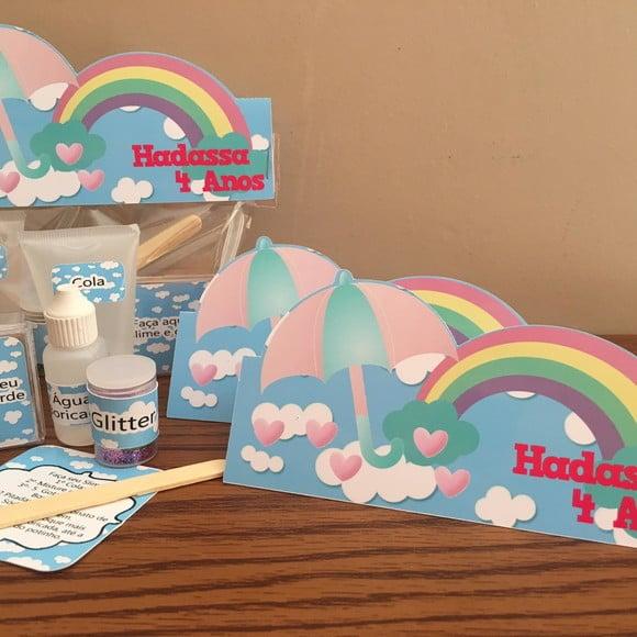 Kit Slime Chuva de Amor Embalagens Personalizadas