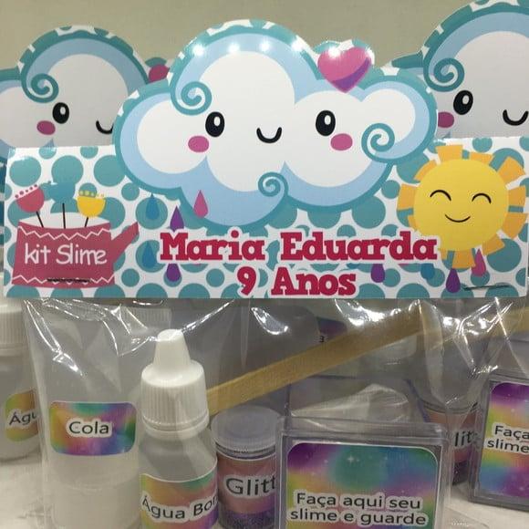 Kit Slime Chuva de Amor Embalagens Personalizadas