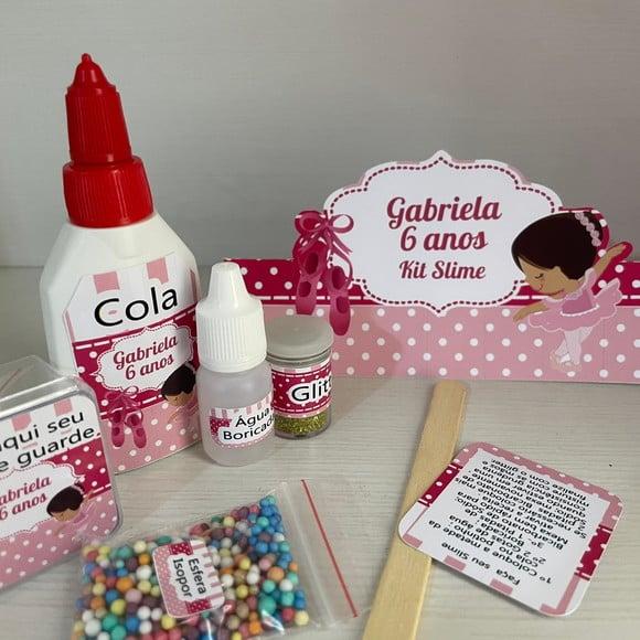Kit Slime Embalagens Personalizadas Bailarina