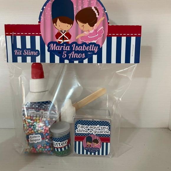Kit Slime Embalagens Personalizadas Bailarina e Soldadinho