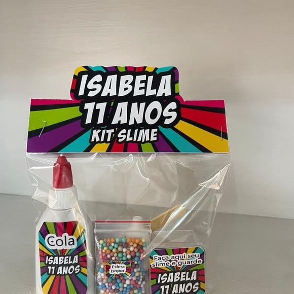 Kit Slime Embalagens Personalizadas Neon