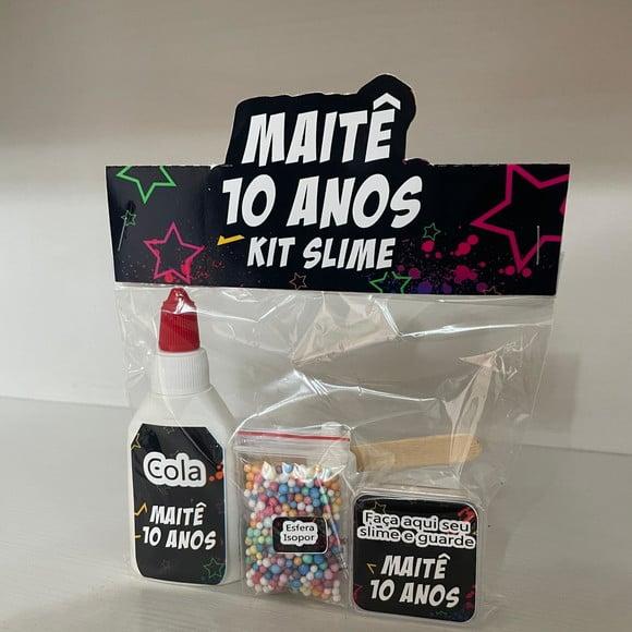 Kit Slime Embalagens Personalizadas Neon