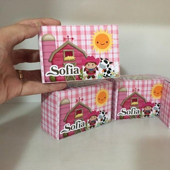Kit Slime Fazendinha Rosa Embalagens Personalizadas