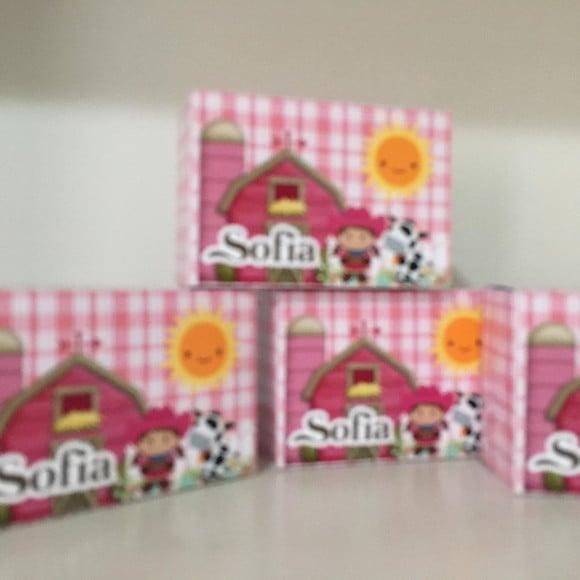 Kit Slime Fazendinha Rosa Embalagens Personalizadas
