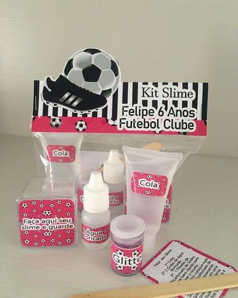 Kit Slime Futebol Embalagens Personalizadas