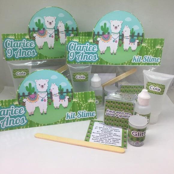 Kit Slime Lhama Embalagens Personalizadas