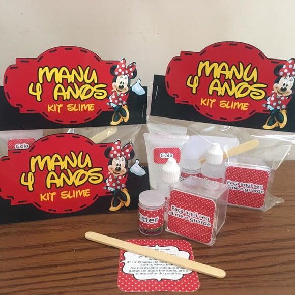 Kit Slime Minnie Embalagens Personalizadas