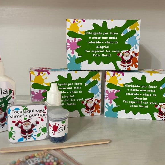 Kit Slime Natal Embalagens Personalizadas