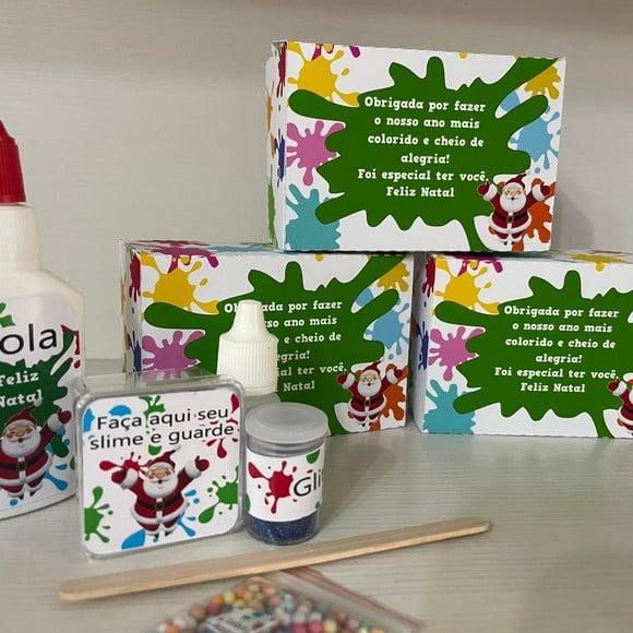 Kit Slime Natal Embalagens Personalizadas