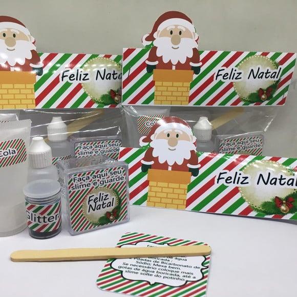 Kit Slime Natal Embalagens Personalizadas