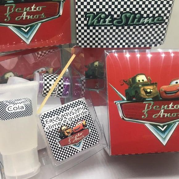 Kit Slime Personalizado Carros