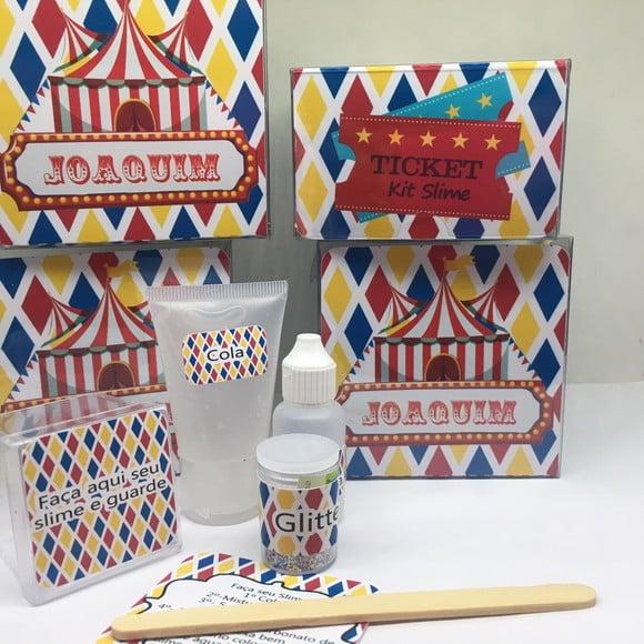 Kit Slime Personalizado Circo