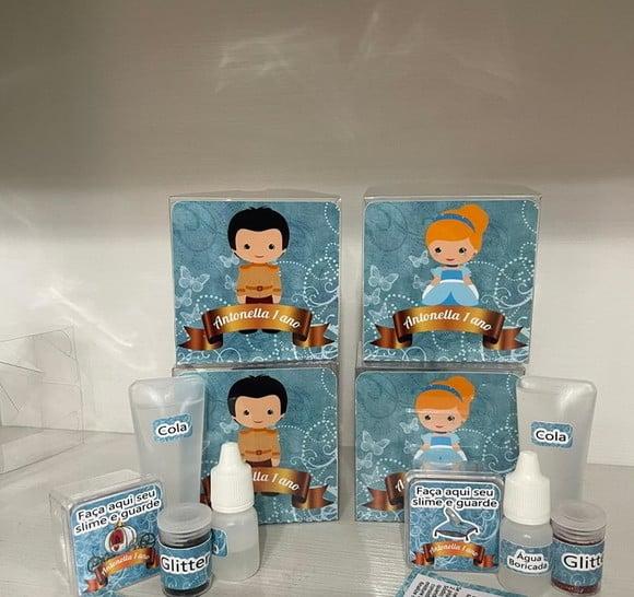 Kit Slime Personalizado Cinderela
