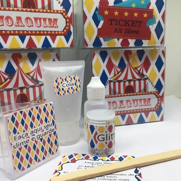Kit Slime Personalizado Circo