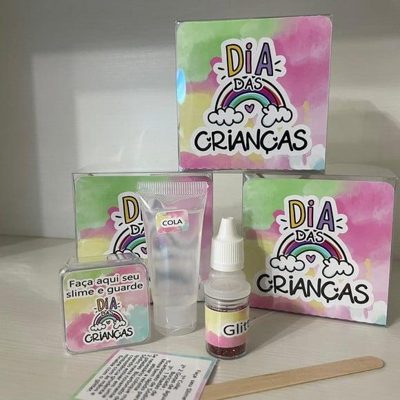 Kit Slime Personalizado Dia das Crianças
