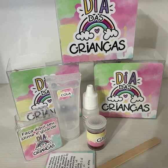 Kit Slime Personalizado Dia das Crianças
