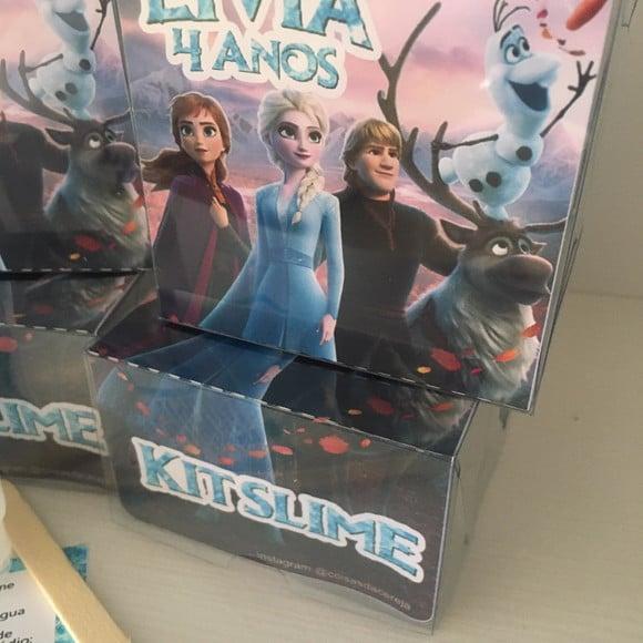 Kit Slime Personalizado Frozen 2