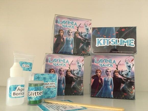 Kit Slime Personalizado Frozen 2